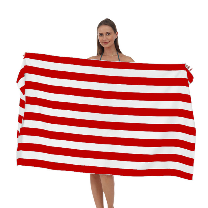 Strandhåndkle med moderne, brede stripestruktur Skanto