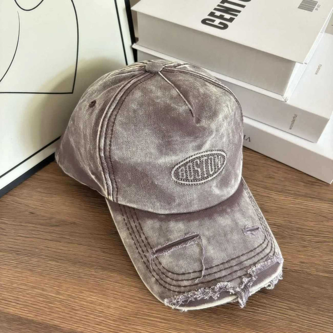 Men's Distressed Denim Effekt Baseball Cap Skanto