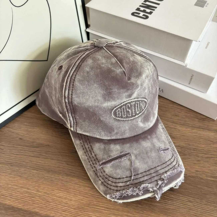 Men's Distressed Denim Effekt Baseball Cap Skanto