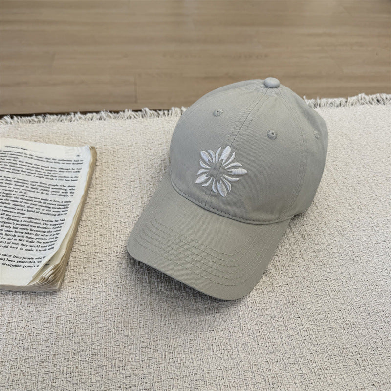 Kvinne Floral Brodert Baseball Cap Skanto