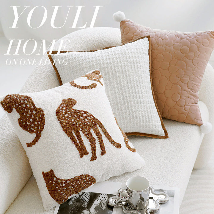 Kvinnens strukturerte putetrekk med elegant kant Skanto