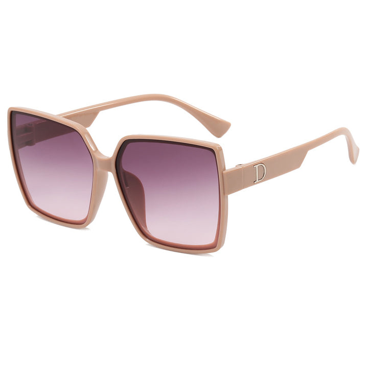 Dame Oversized-solbrille med stilig ramme Skanto