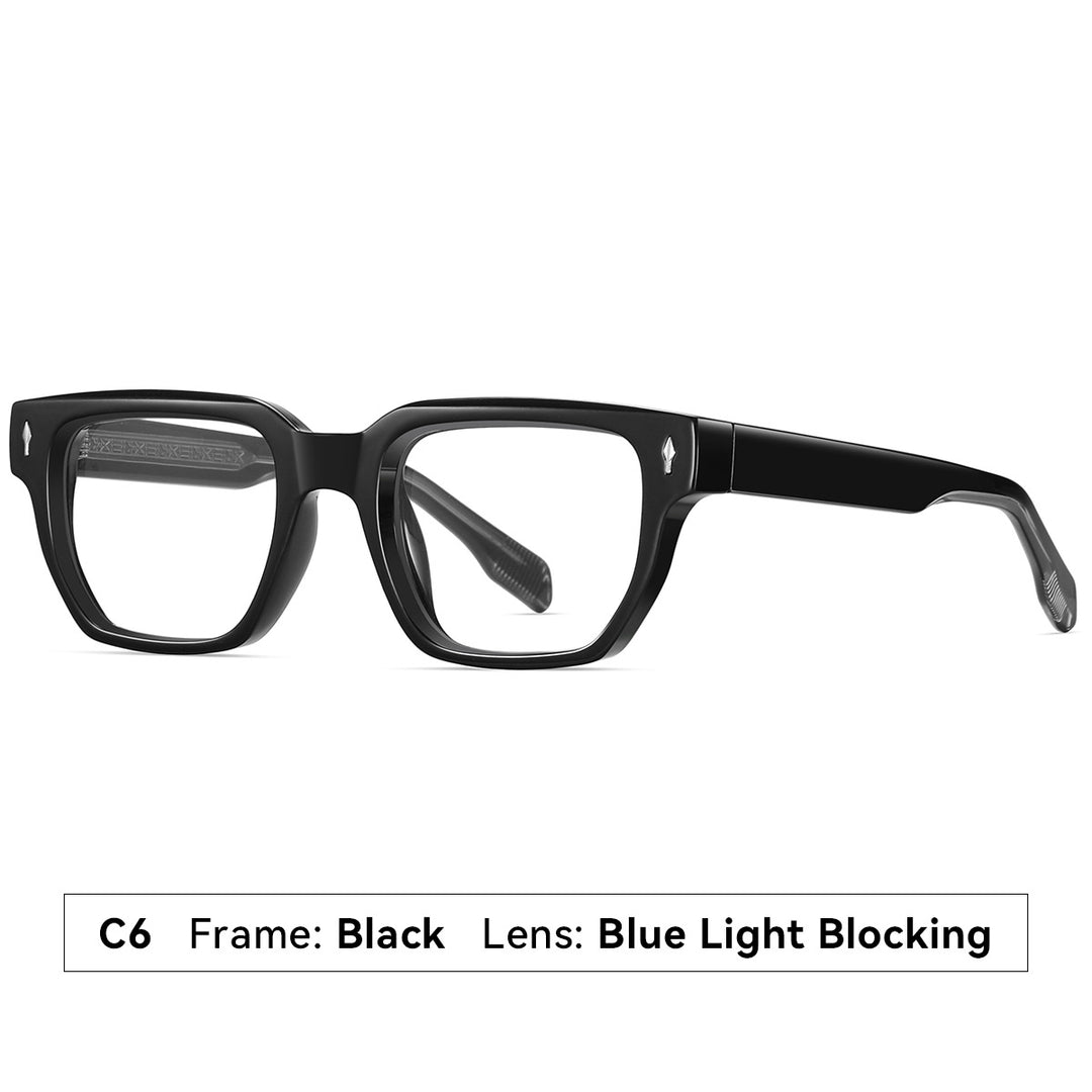 Dame solbrille i moderne, elegante kvadratdesign Skanto