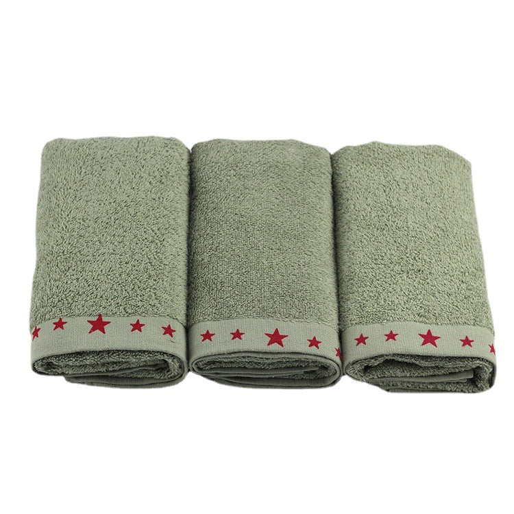 Care towel with soft surface and decorative star detail Skanto
