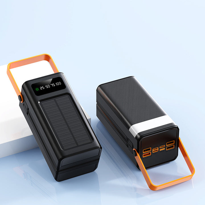 bærbar powerbank med solarteknologi fra Skanto