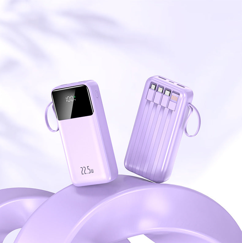 bærbar hurtiglading powerbank med digitalt display Skanto
