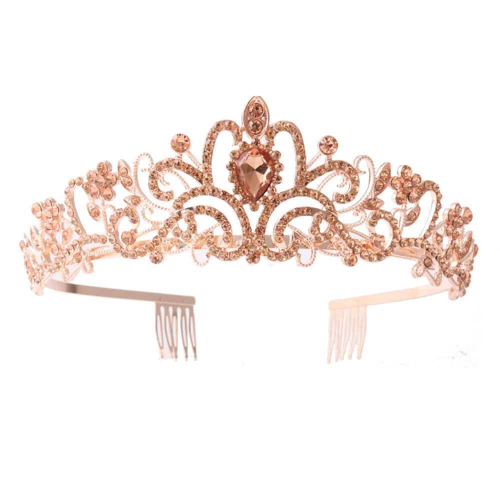 Damer Glitrende Krystall-Tiara med filigran design Skanto