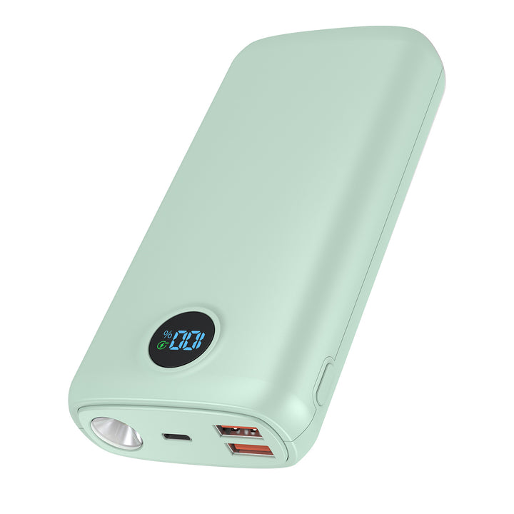 Høyytelses powerbank med LED-skjerm og hurtigladefunksjon Skanto