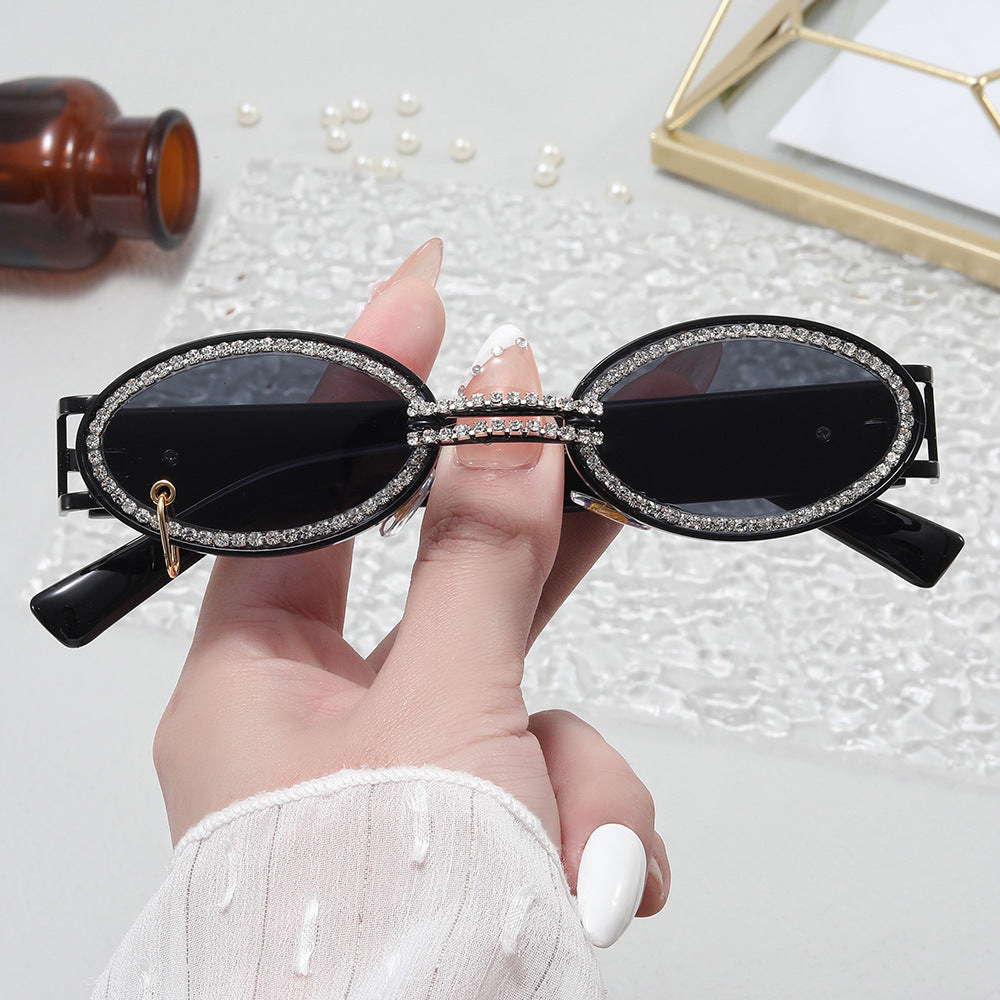 Damer ekstravagant moderne solbriller med rhinestones ramme Skanto