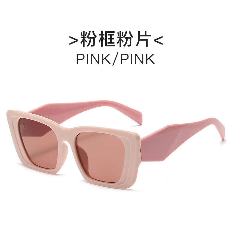 Dame geometrisk oversized solbrille Skanto