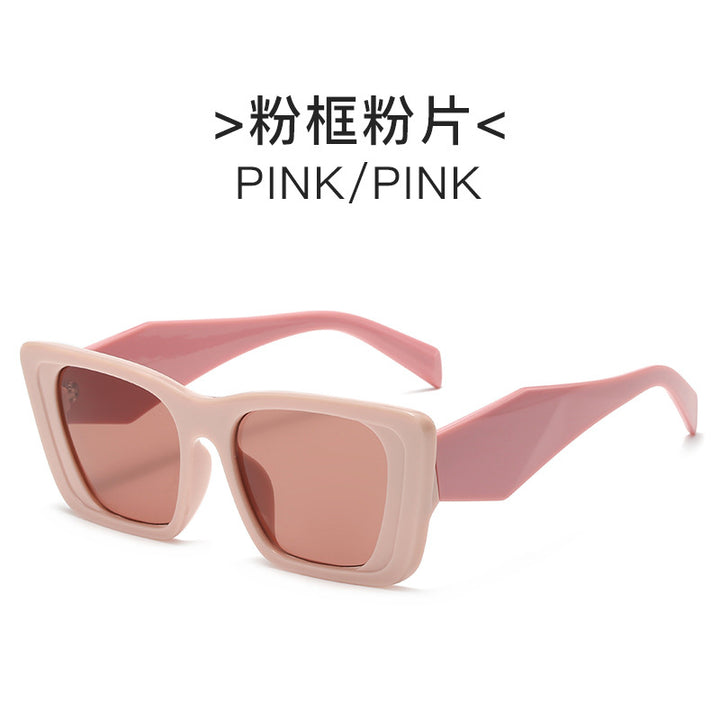 Dame geometrisk oversized solbrille Skanto