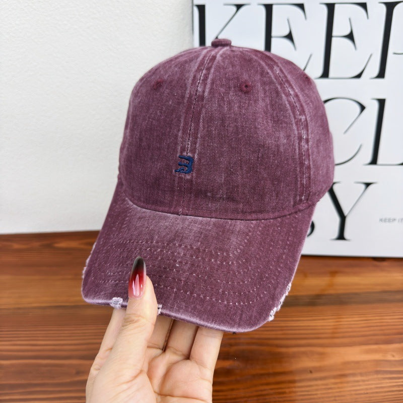 Unisex Slittet Bomull Baseball Caps Skanto 1784083761
