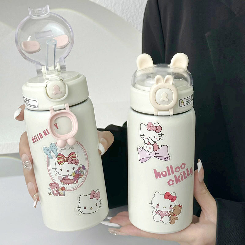 Damen Isoliertrinkflasche mit sicherem Klappverschluss und niedlichem Design Skanto