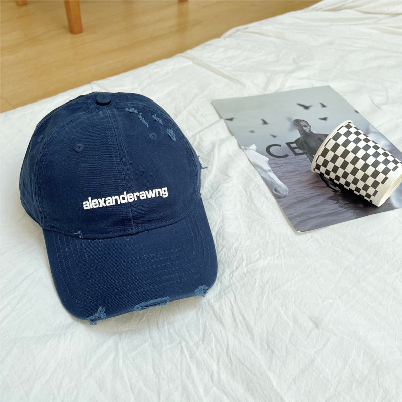 Unisex Slittet Bomull Baseball Caps Skanto