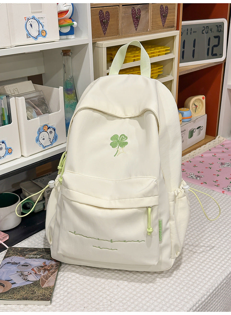 Klassisk brodert skole ryggsekk