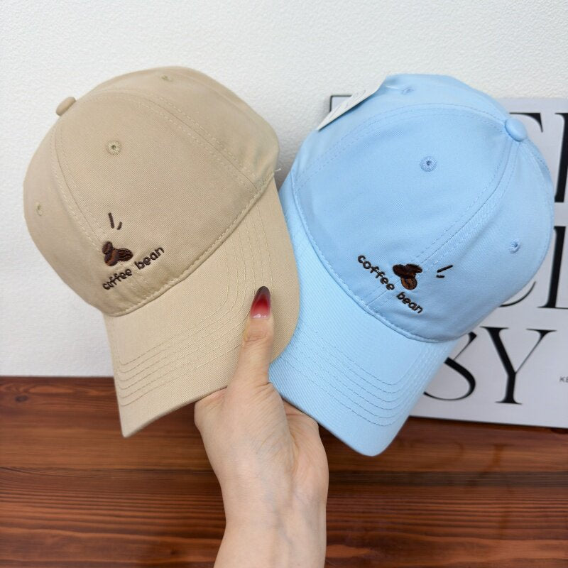 Kvinne Brodert Kaffe Bønne Baseball Cap Skanto