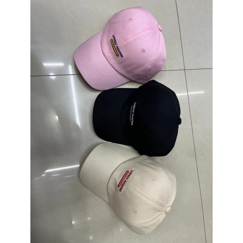 Kvinnens Suede Brodert Baseball Caps Skanto