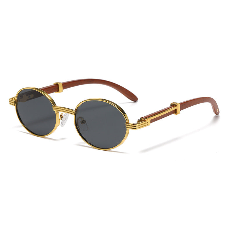 Dame Vintage-stil solbrille med tre innerramme Skanto