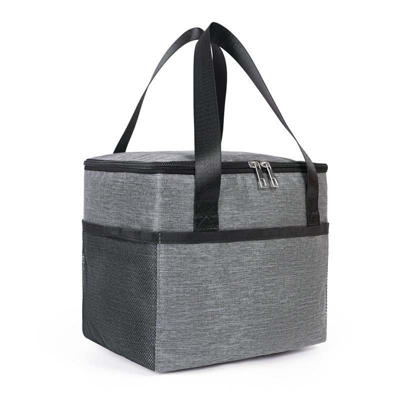 Insulated cooler bag with double protected zipper Skanto
