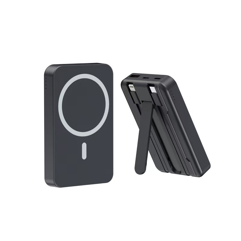 Trådløs powerbank med integrert stativ Skanto