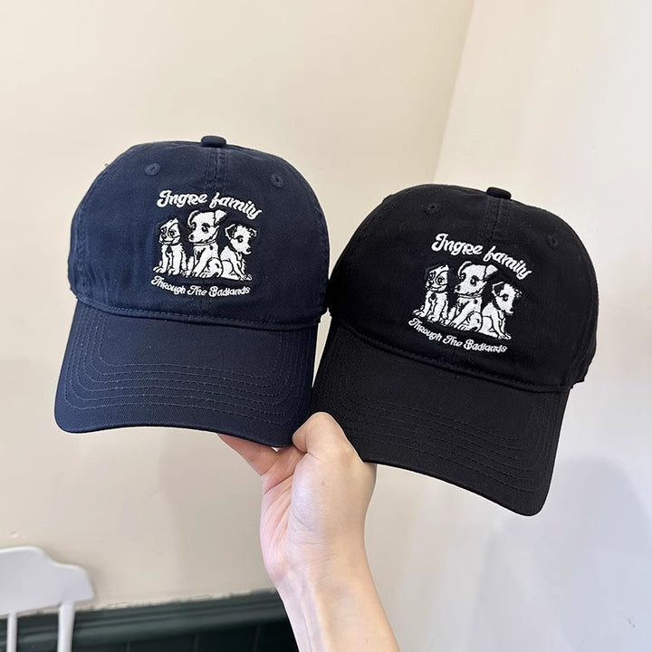 Kvinnenes broderte kjæledyr-tema baseball cap Skanto