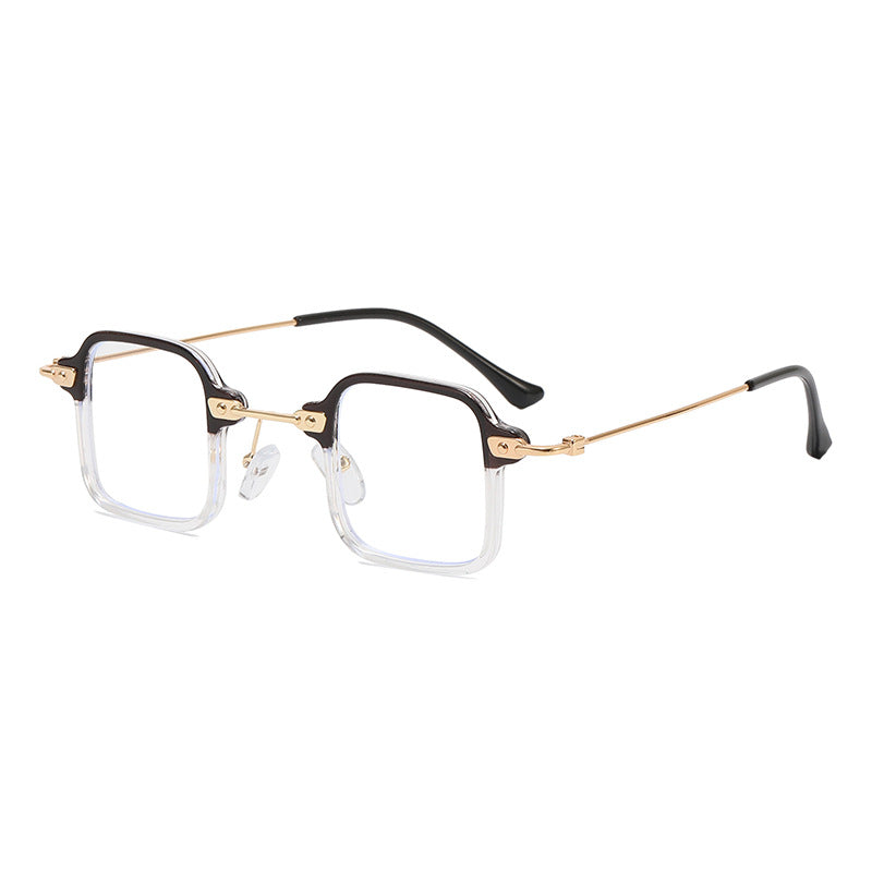 Dame geometrisk solbrille med stilfull metallramme Skanto