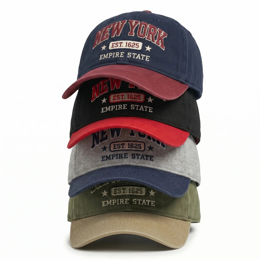 Dame sporty og stilige caps med New York broderi Skanto