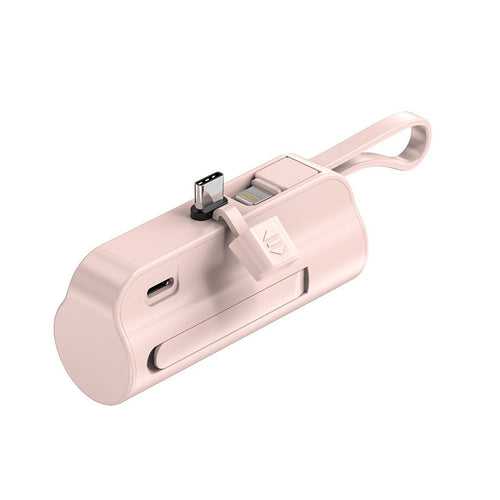 Bærbar powerbank med integrert ladekabel og ergonomisk design Skanto
