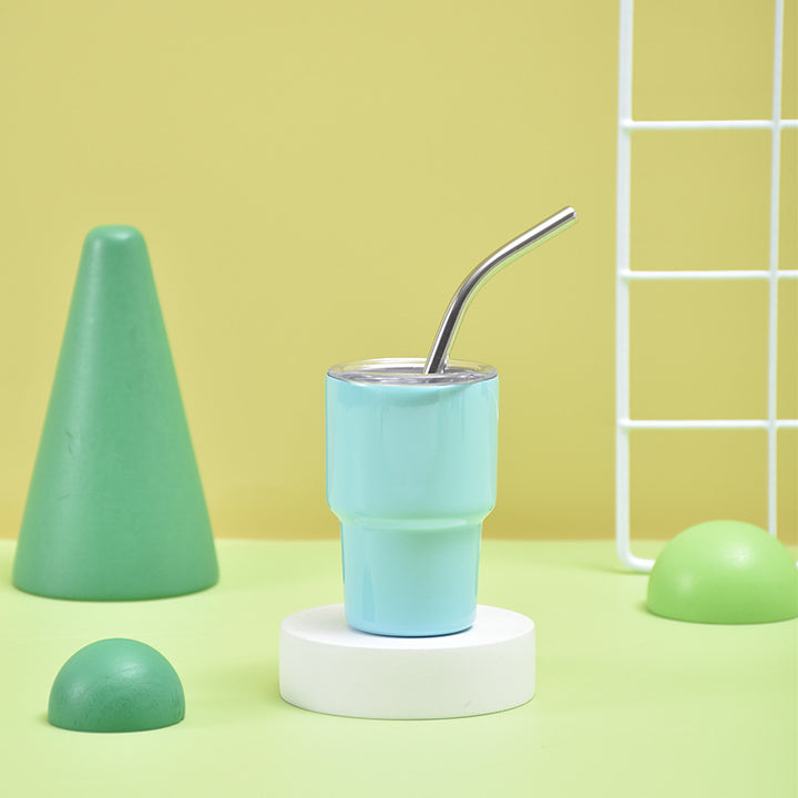 Unisex Isolert Drikkebecher med Rustfritt Stål Straw Skanto