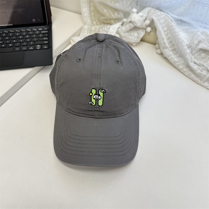 Kvinne Casual Brodert Baseball Caps Skanto