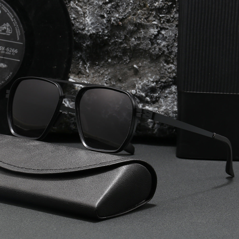 Damer moderne oversized firkantet solbrille Skanto