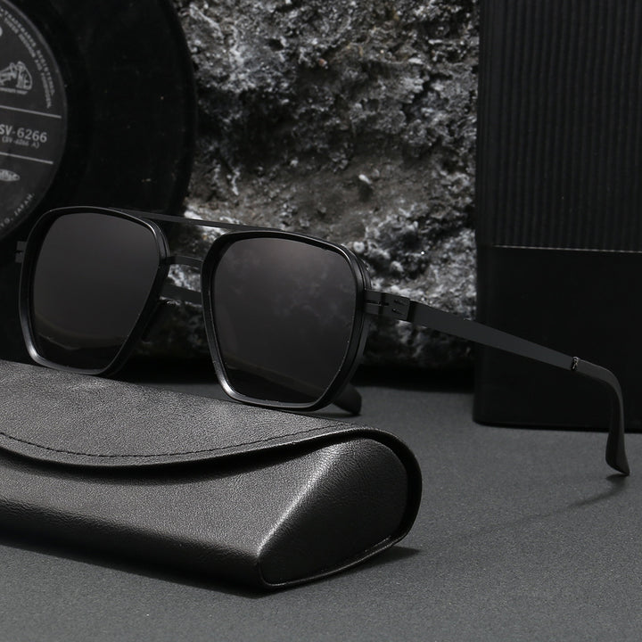 Damer moderne oversized firkantet solbrille Skanto