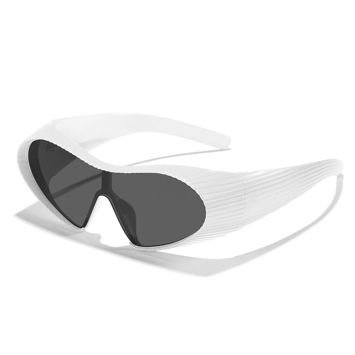 Dame trendy sports solbriller med elastisk ramme Skanto