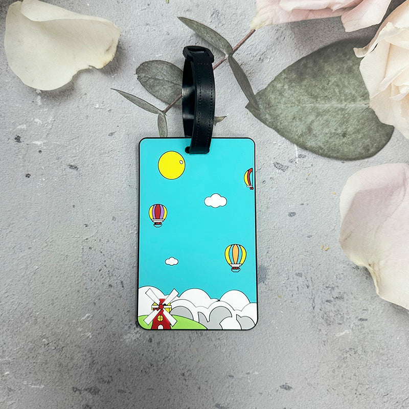 Leken sky-tema bagasjelapp Skanto