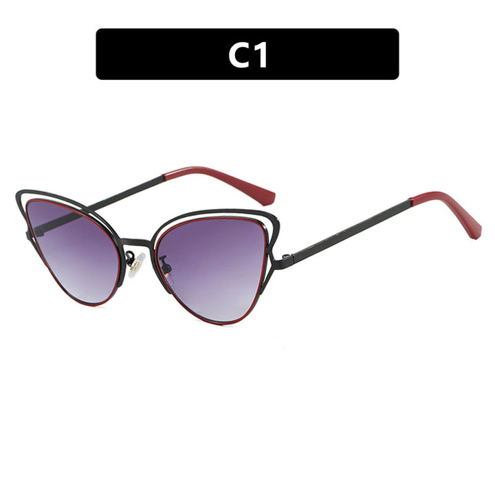 Dame Cat-Eye Briller med edelt metallramme og komfortabel passform Skanto
