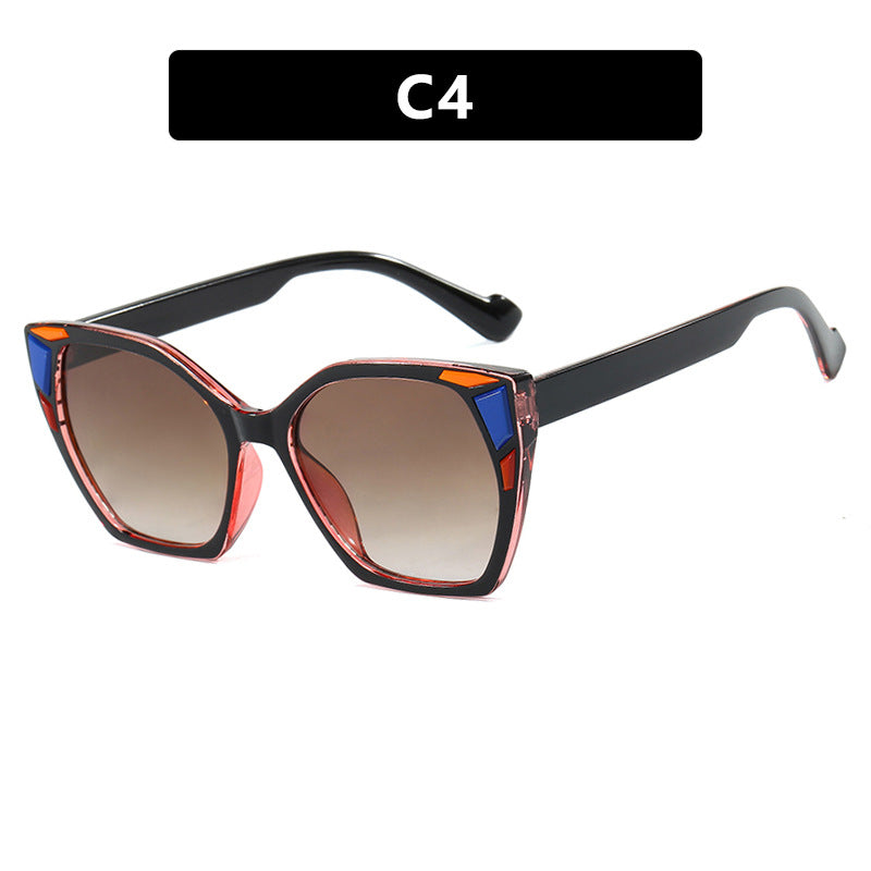 Dame moteriktig geometrisk designerbrille Skanto
