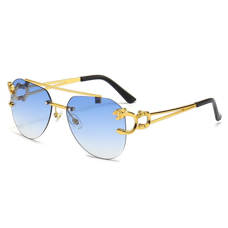 Dame Designer-solbrille med unikt dyreaksent Skanto