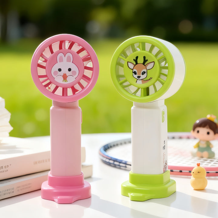Bærbar håndvifte med kreativ panda-design Skanto