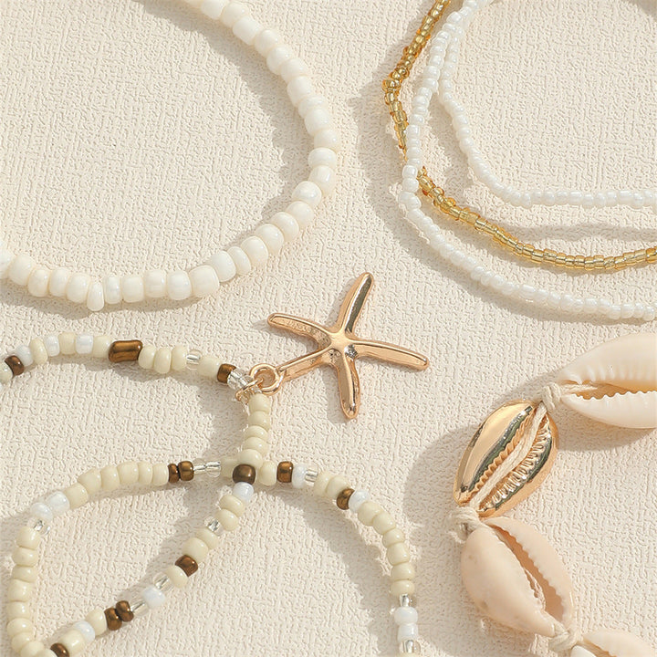 Skanto | 7pc Boho Strand Armbåndstakk