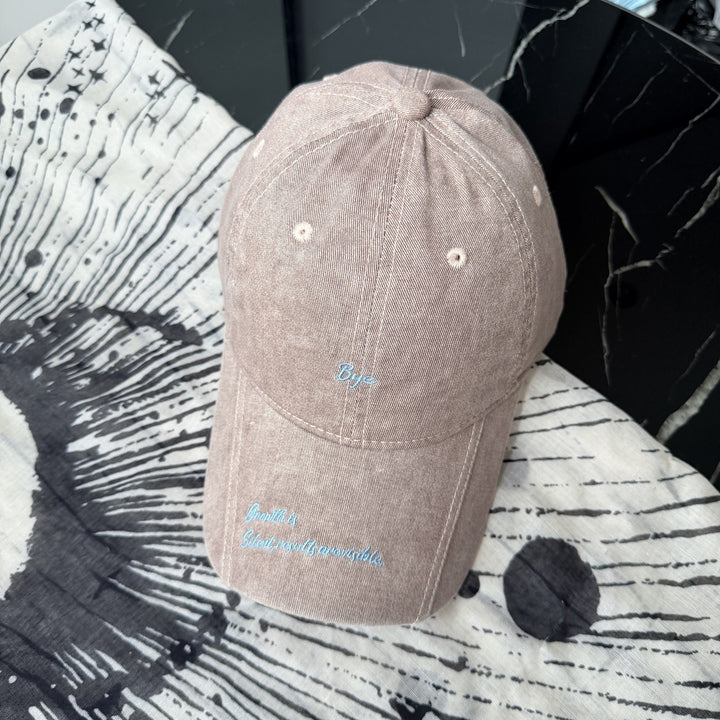 Kvinne Casual Distressed Bomulls Baseball Cap Skanto