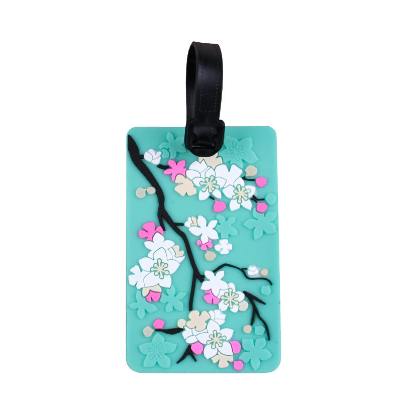 Blomster Silikon Bagasjelapp Skanto