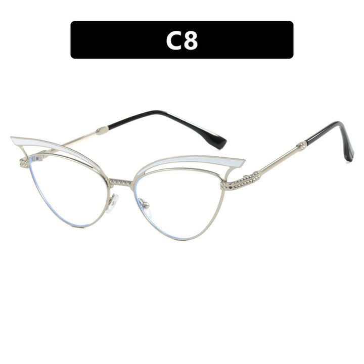 Dame Cat-Eye Briller med filigran designelement Skanto