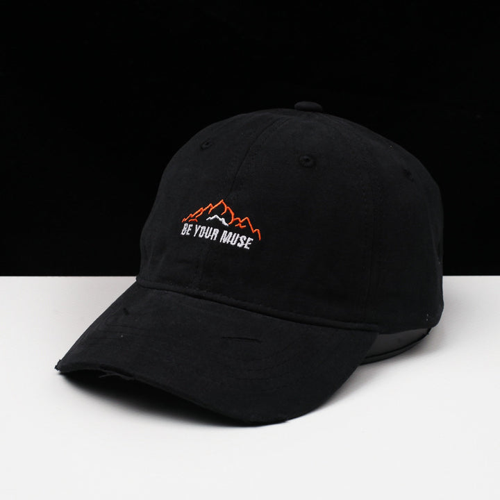 Kvinnenes Slitt Bomull Brodert Baseballcap Skanto