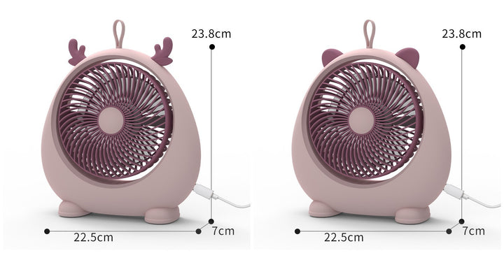 Damer Bærbar Mini-vifte i kawaii dyredesign Skanto