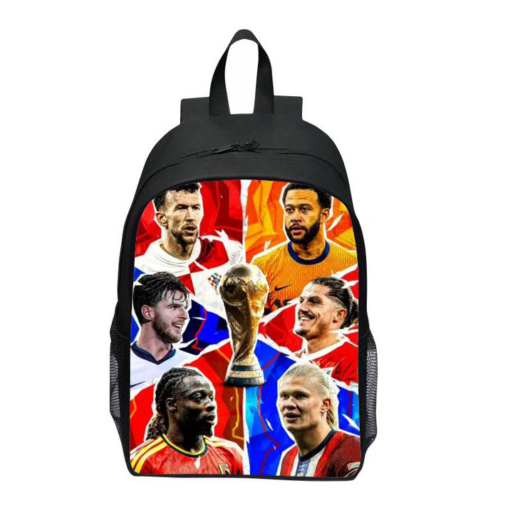 Ryggsekk med iøynefallende sportmotiv Skanto