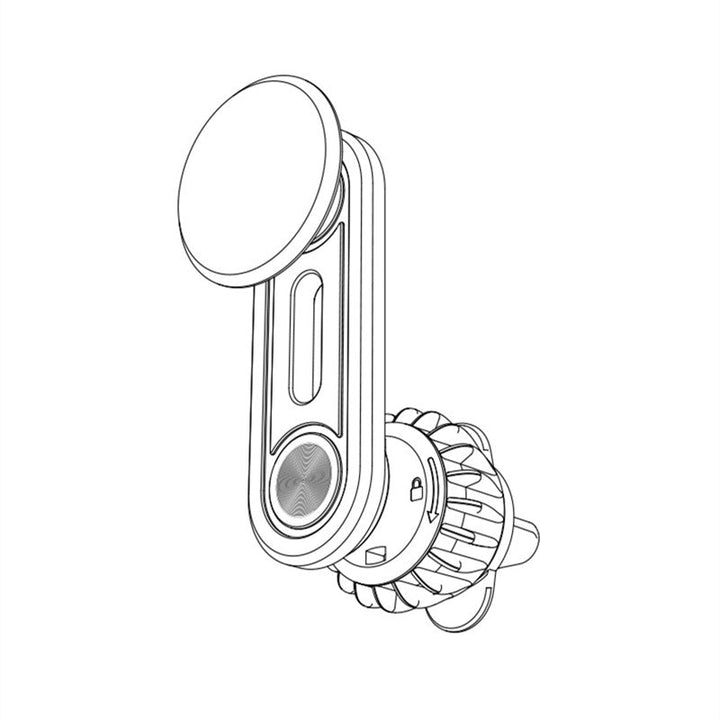 Skanto | Magnetisk Aluminiumlegering Rotérbar Bil Telefonholder
