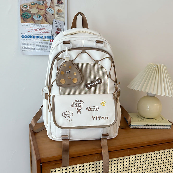 K Casual Multi-Pocket Skole Rygsekk