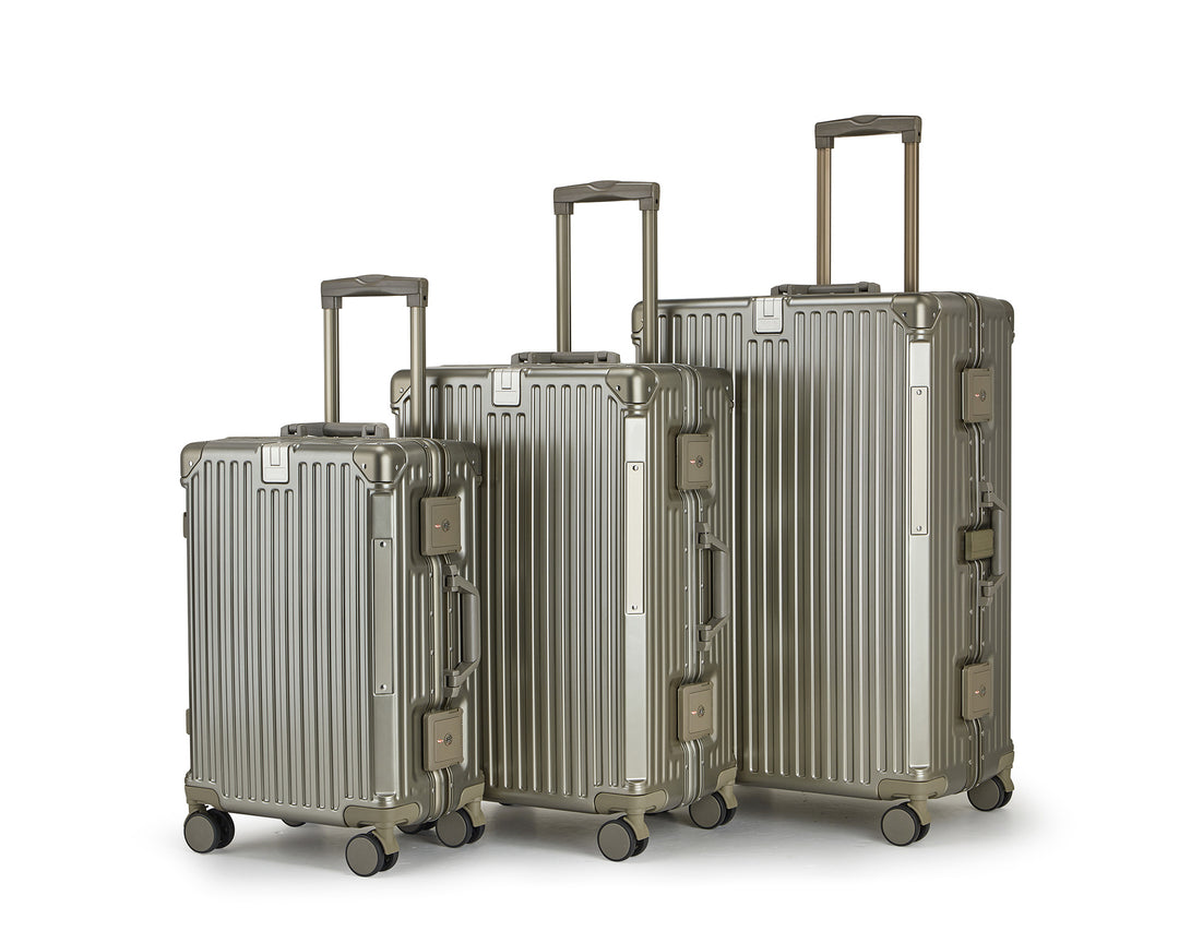 Unisex Aluminium Hard Shell Reisebagasjesett Skanto