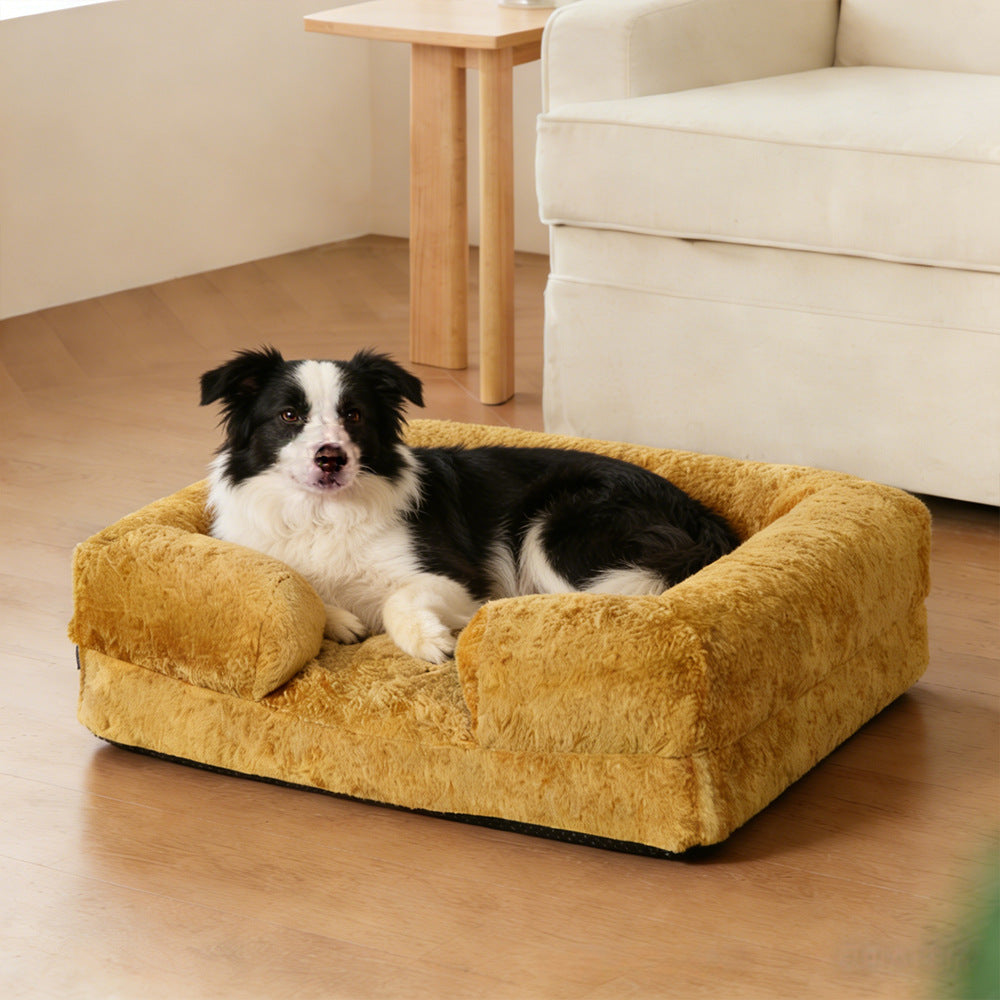 Koselig ortopedisk støtte hundesofa