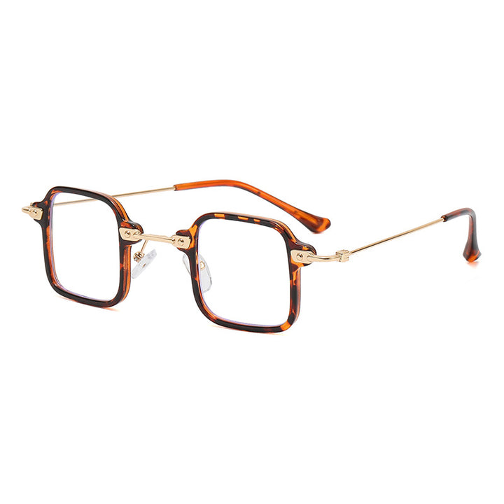 Dame kvadratisk motesolbrille med stilig metallramme Skanto